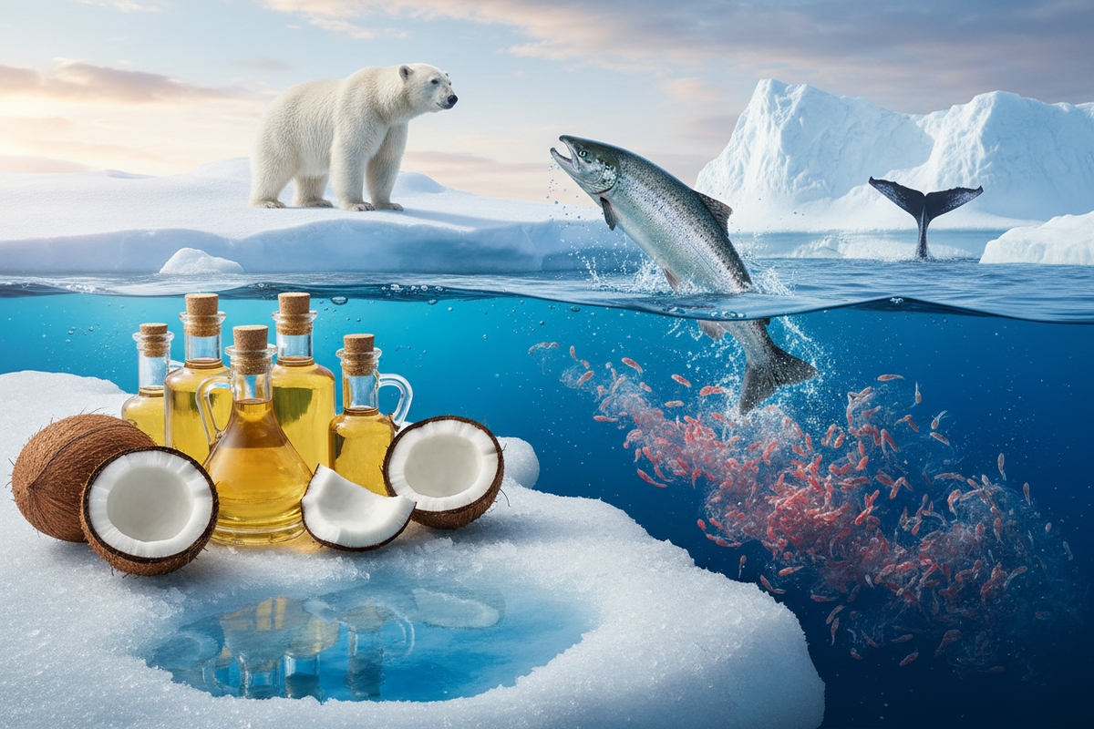 Quelle macht gesund - Olivenöl versus Krill- und Kokusnussöl